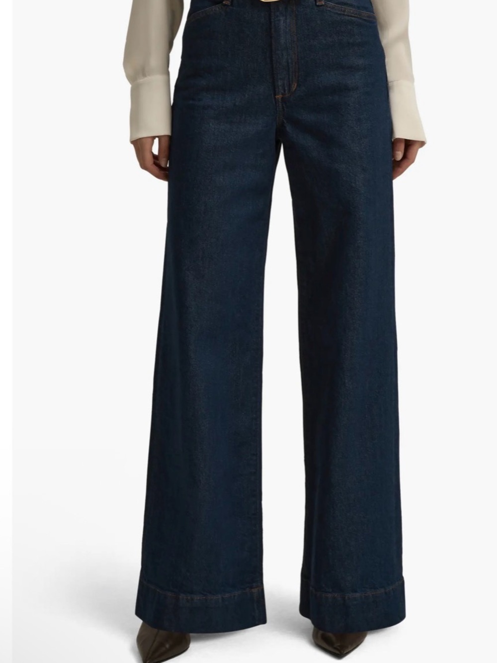 Favorite Daughter Wide-Leg High-Rise Jeans in Pepper Size 33
